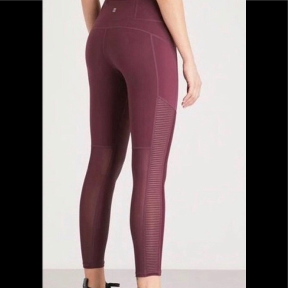 Sweaty Betty Burgundy Leggings Size Small EUC - Picture 4 of 9